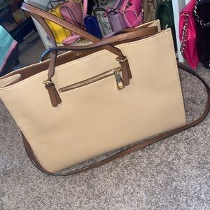 Nude and brown Calvin Klein bag